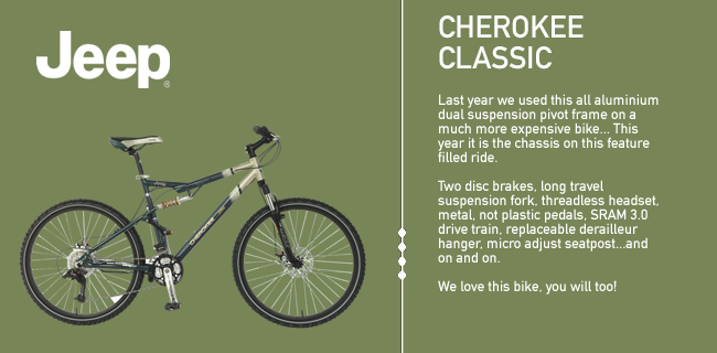 Jeep cherokee classic bicycle